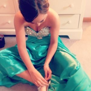 Strapless Prom Gown